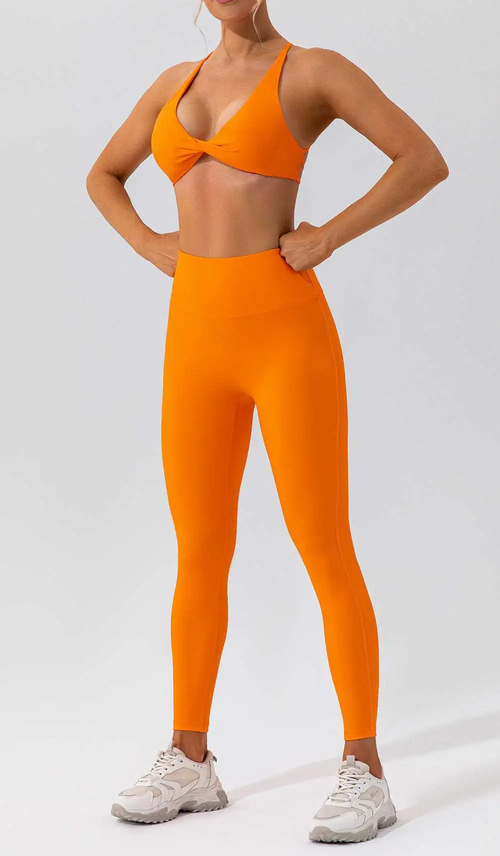 Quick-Dry Backless Bra and Leggings Active Set