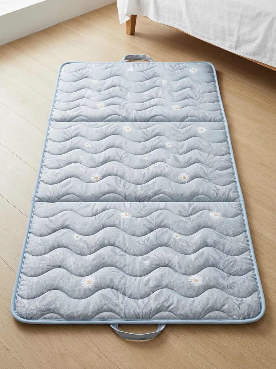 Floral Daisy Botanical Pattern Cooling Mat