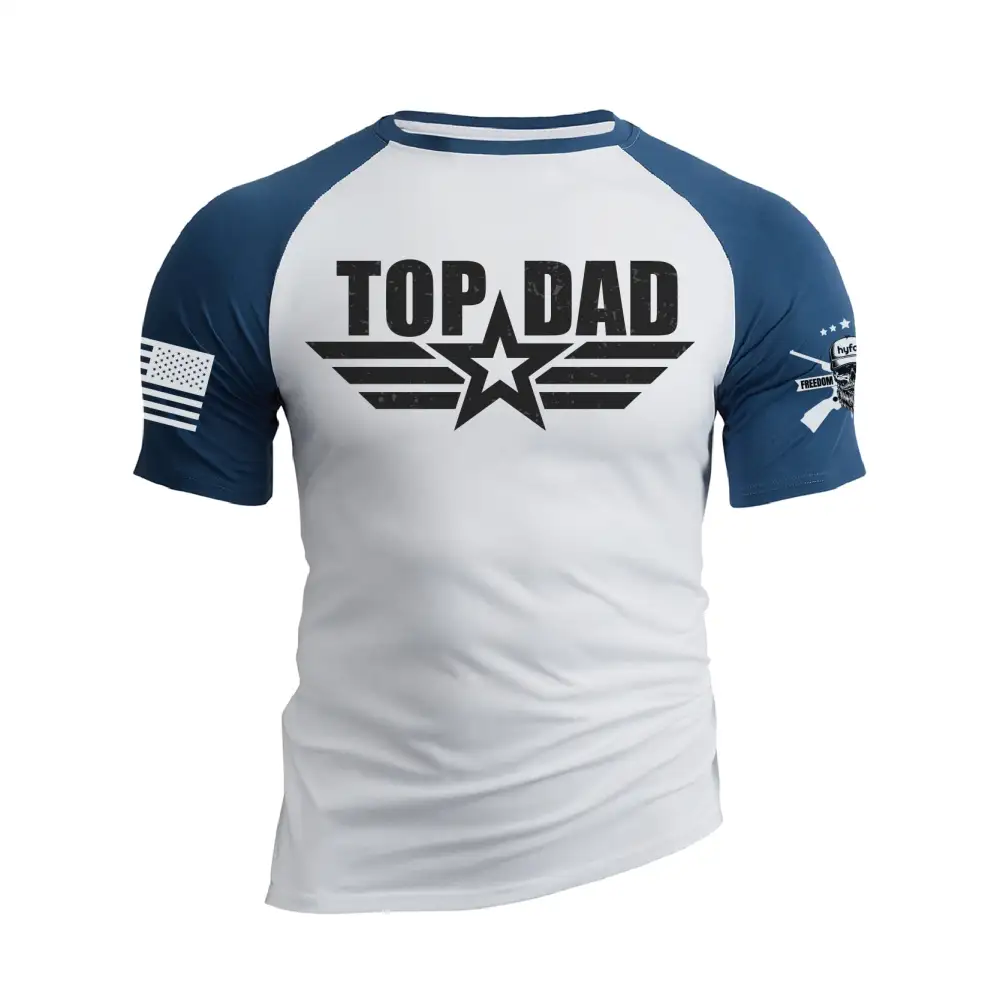 TOP DAD RAGLAN GRAPHIC TEE