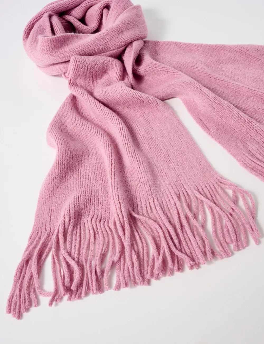 Lightweight And Soft Lavender Knitted Scarf