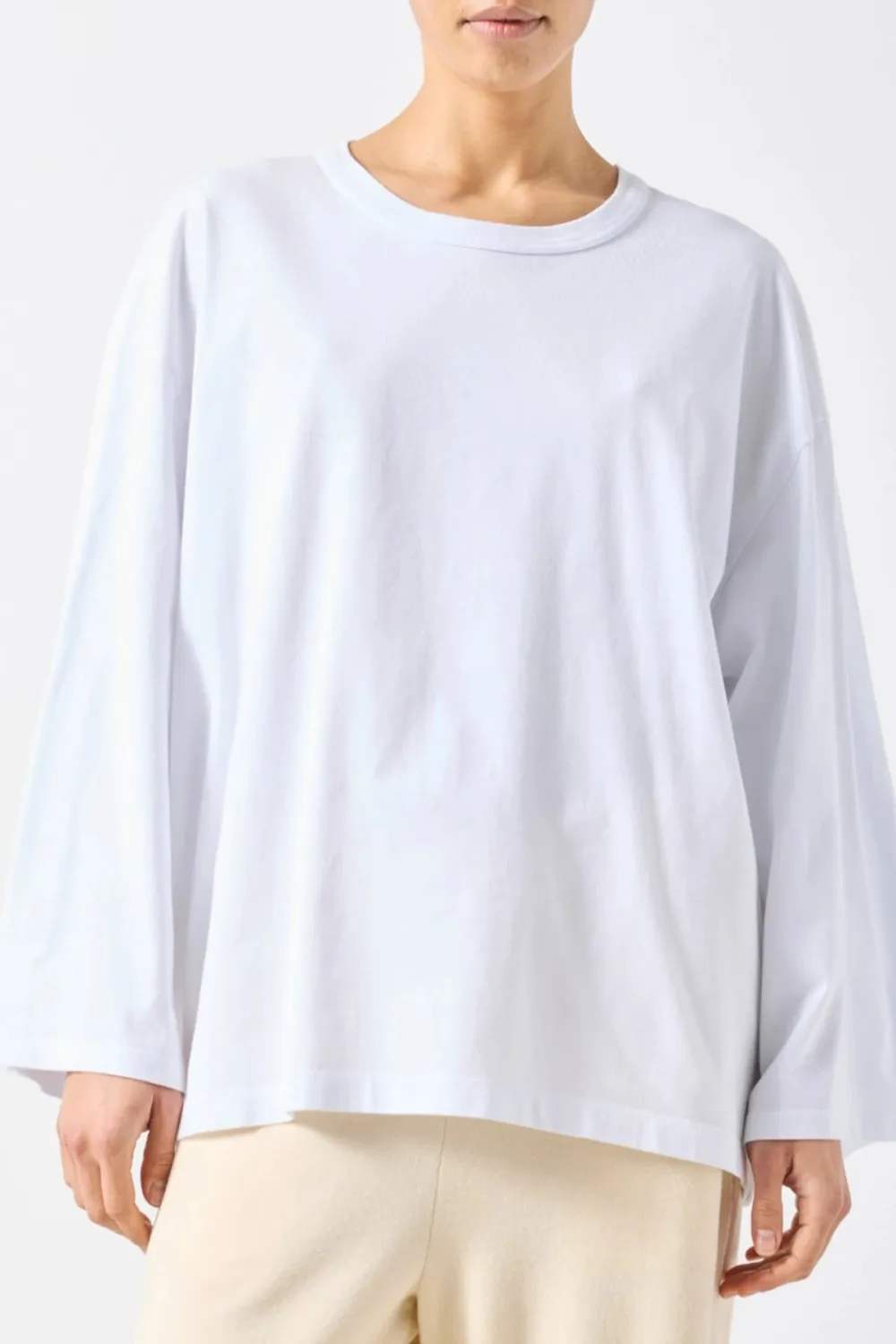 Denim Relaxed Long Sleeve Tee