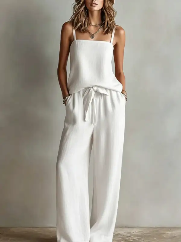 Relaxed Pocket Vest And Pants Set