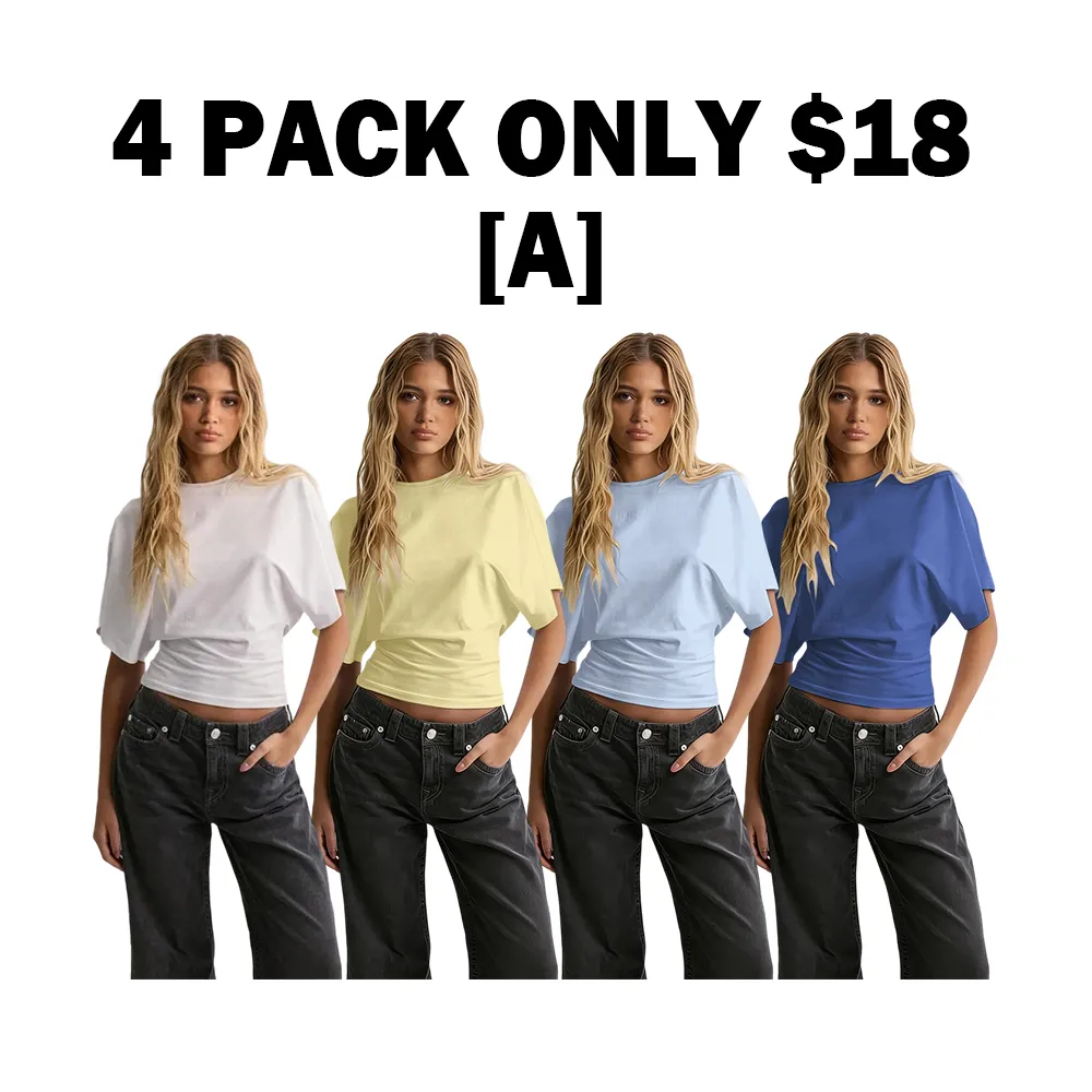 Women's Solid Color Round Neck Tee