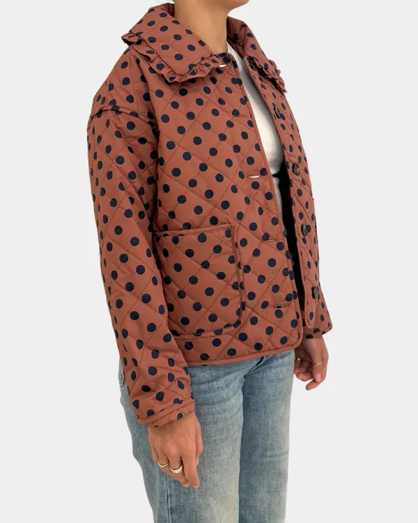 Polka Dot Quilted Jacket