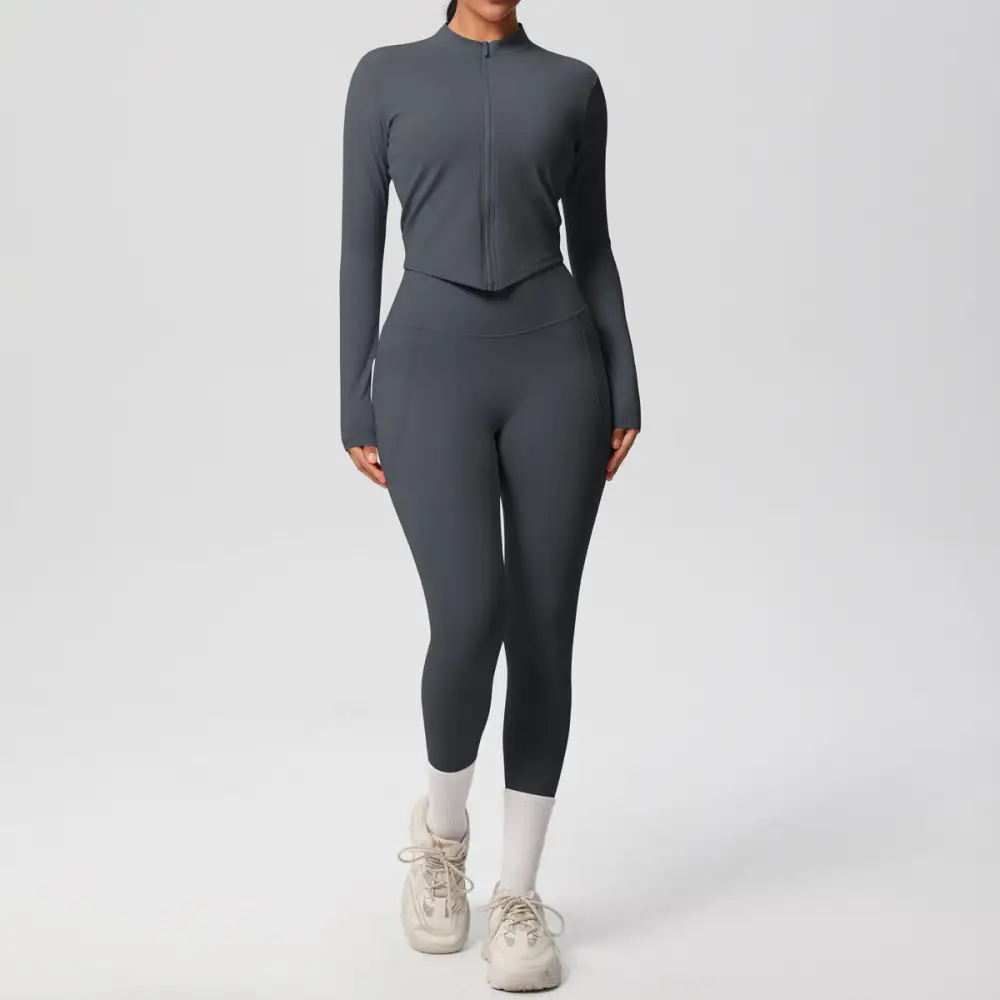Long-Sleeve Yoga Two-Piece Activewear Active Set