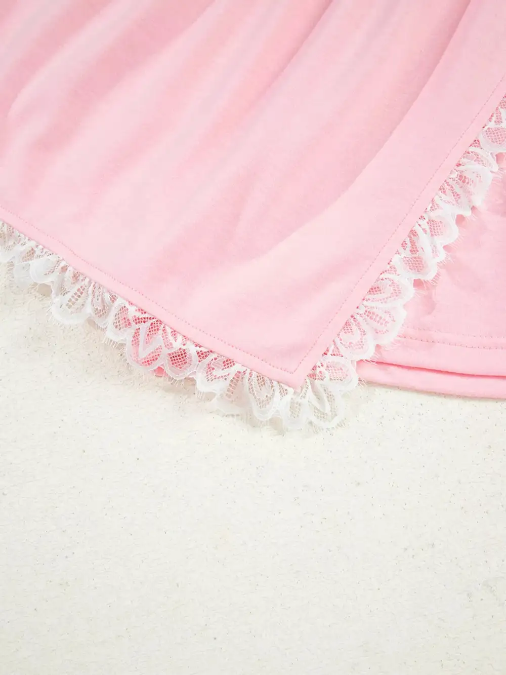 Lace Cotton Blend Coordinated Set
