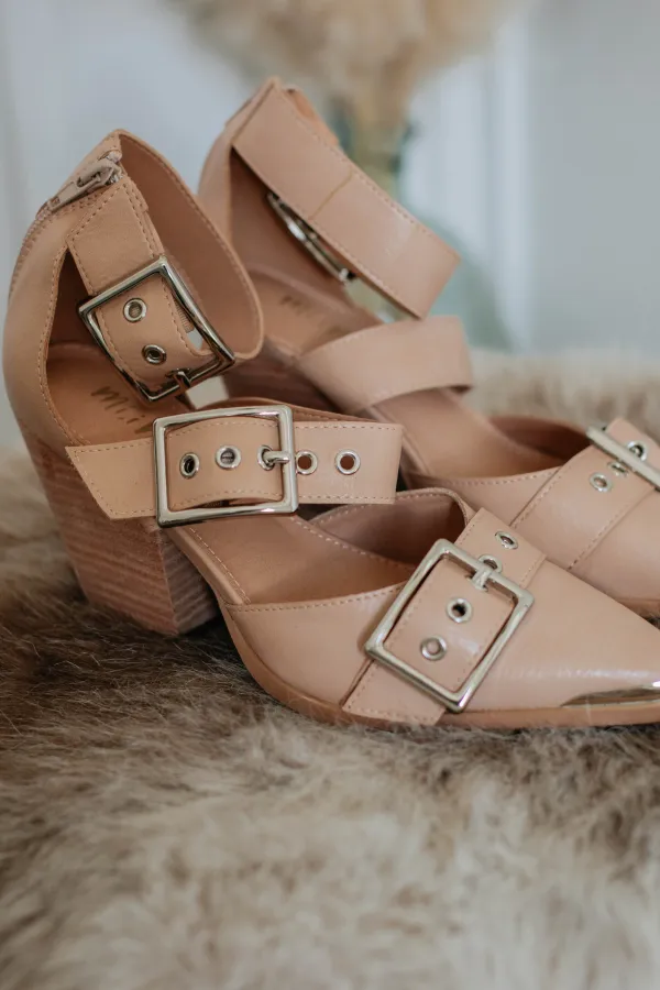 Classic Triple Buckle Pointed Toe Heels
