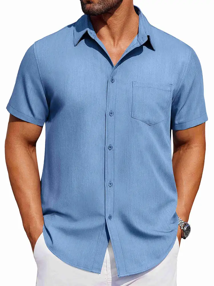 Casual Button Down Denim Shirt