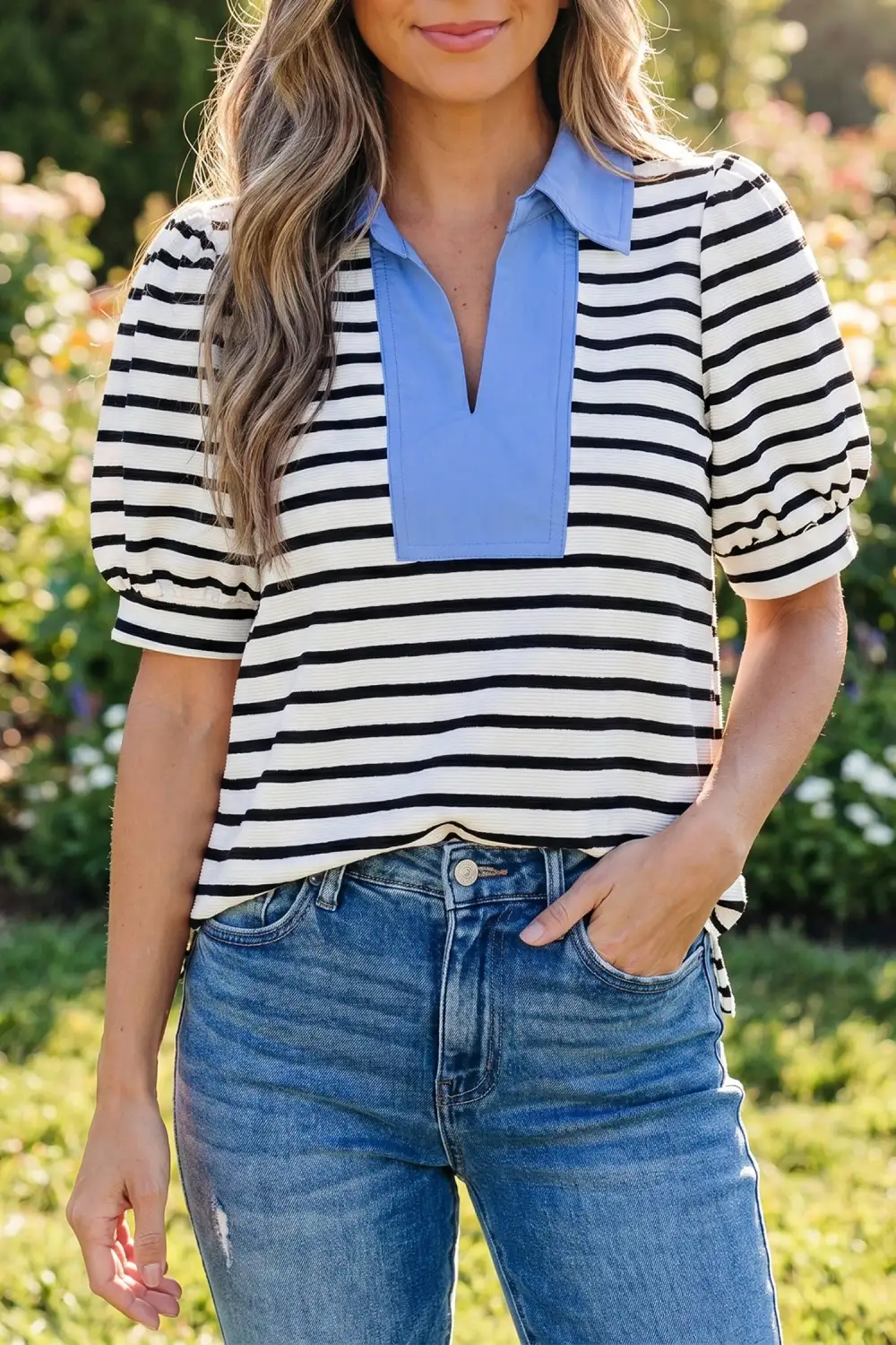 Colorblock Polo Shirt