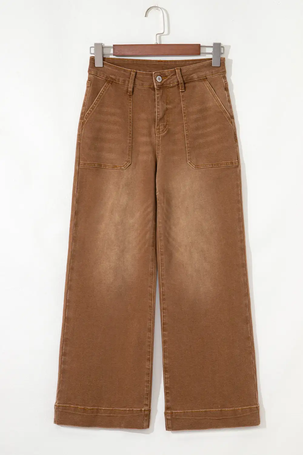 Relaxed High Waist Wide Leg Denim Jeans