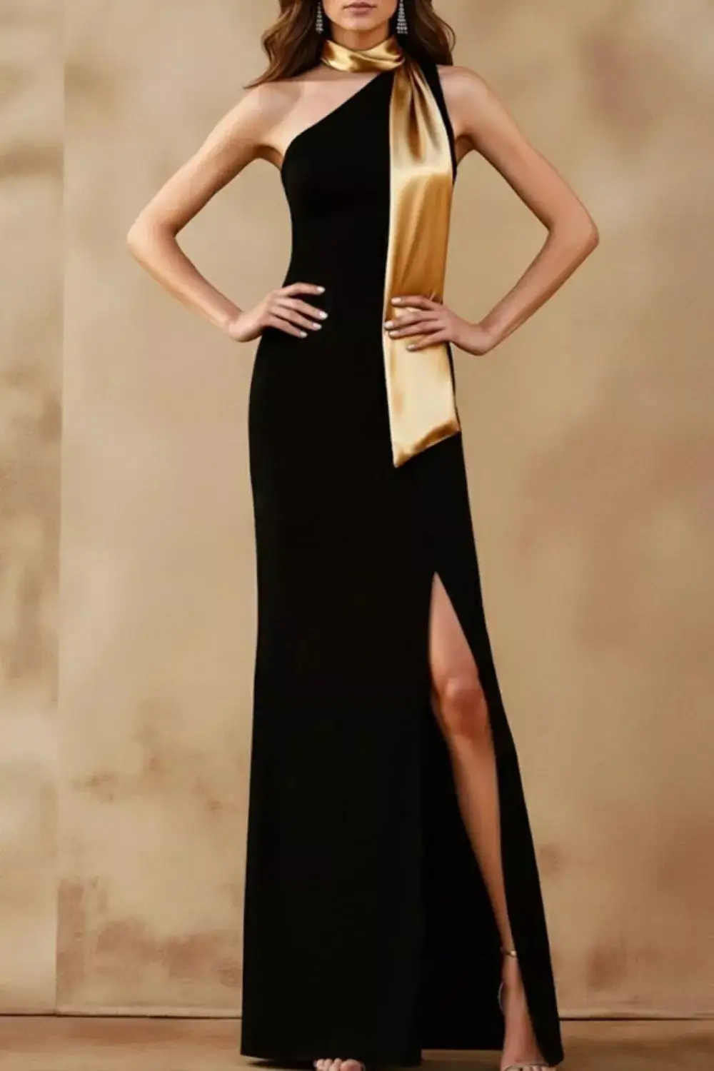 Smooth Finish Slit Maxi Dress