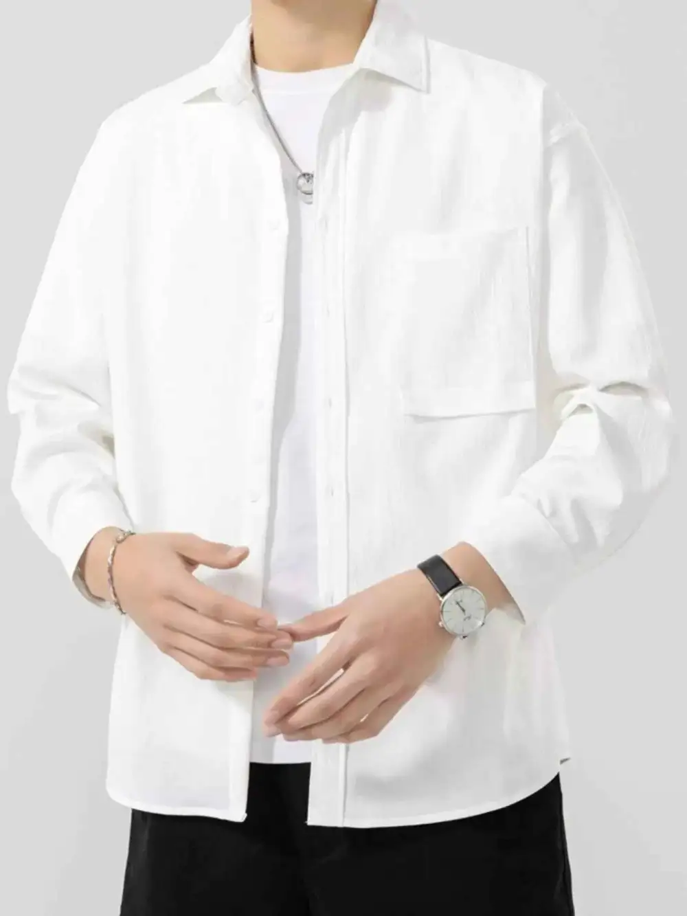 Everyday Button Up Long Sleeve Shirt