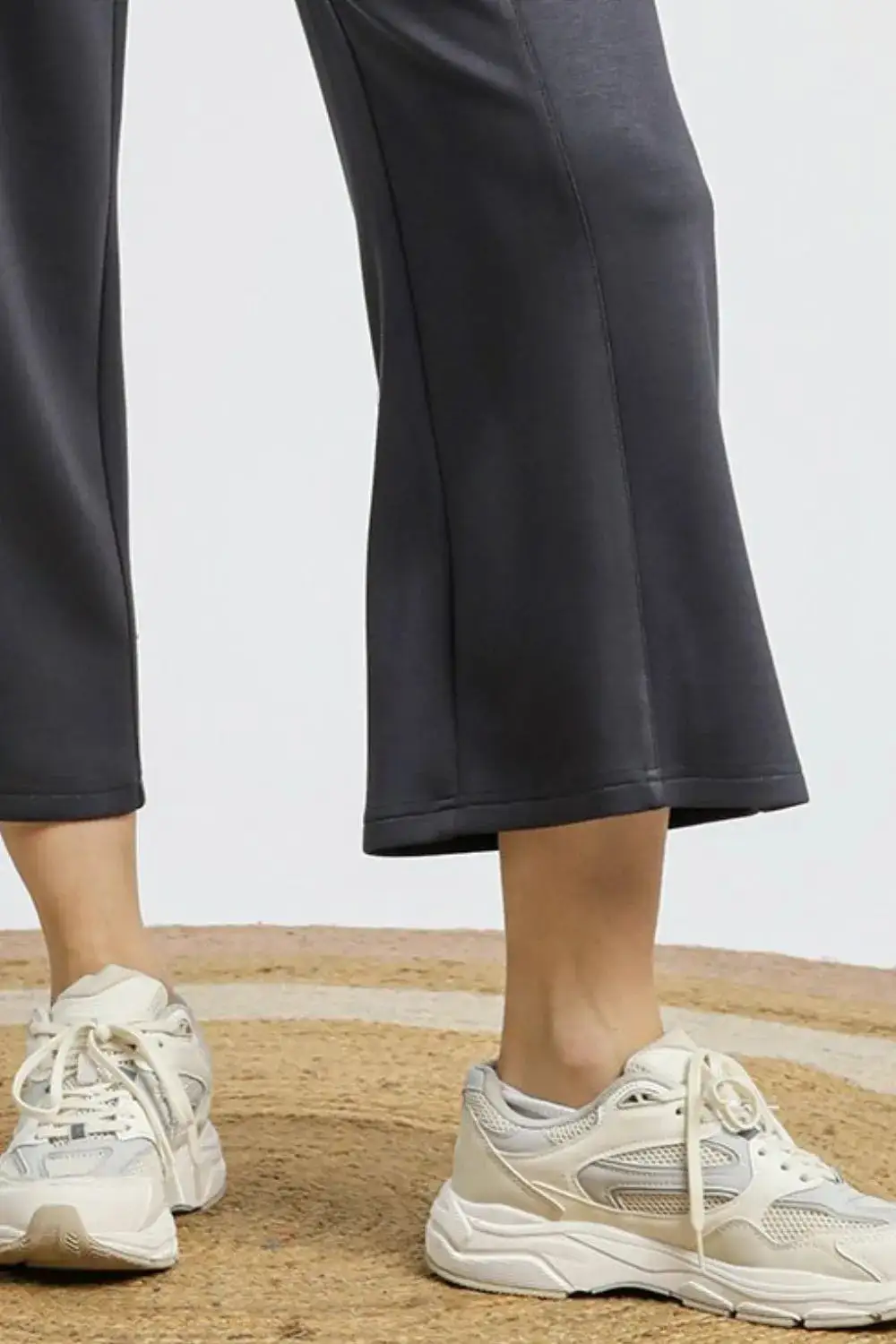 Wide-Leg Drawstring Cropped Pocketed Active Pants