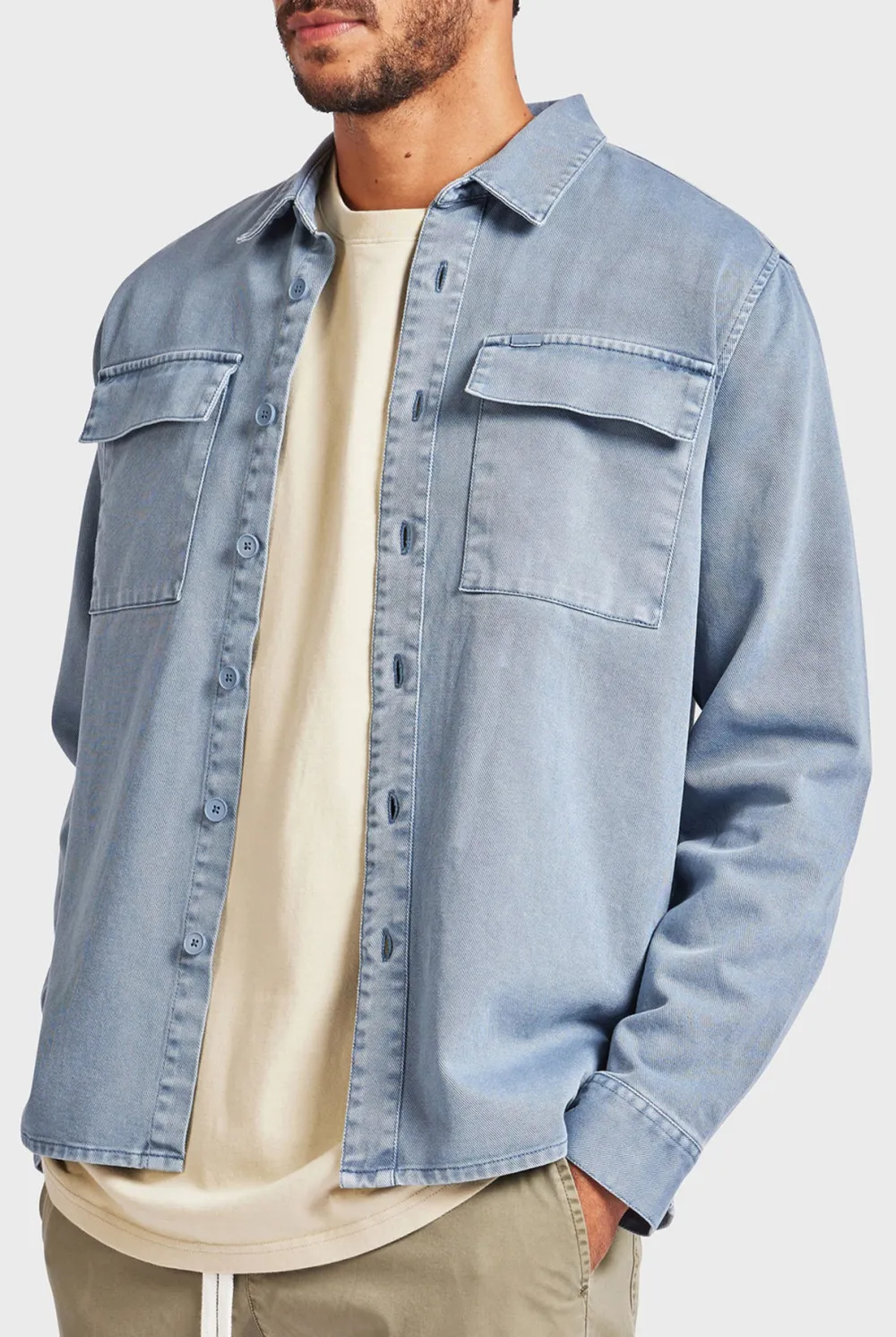 Essential Overshirt- Dutch blue