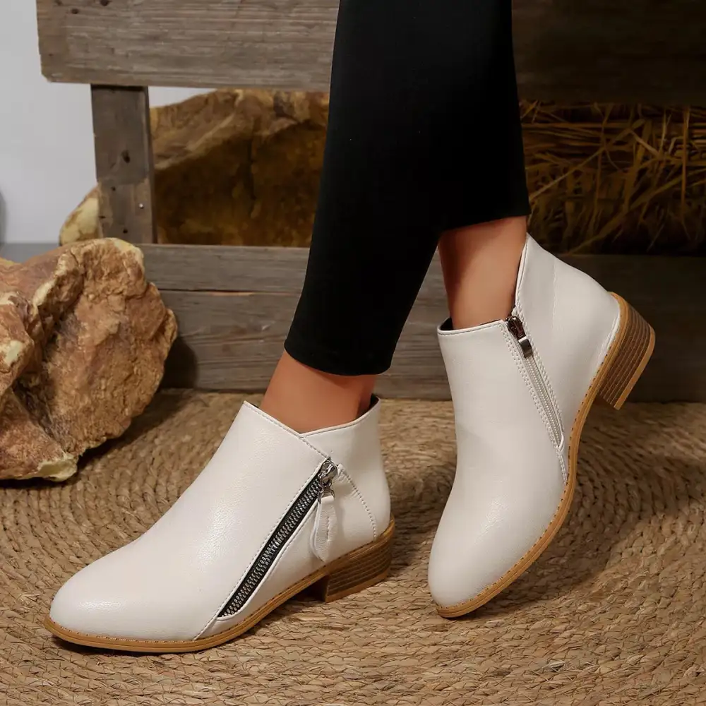 Block Heels Ankle Boots