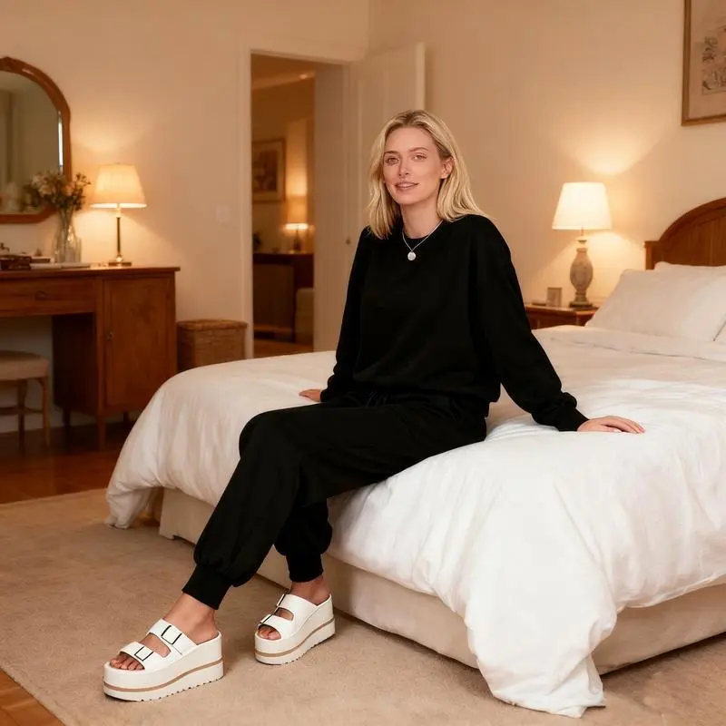 Women'S Long Sleeve Knit Loungewear