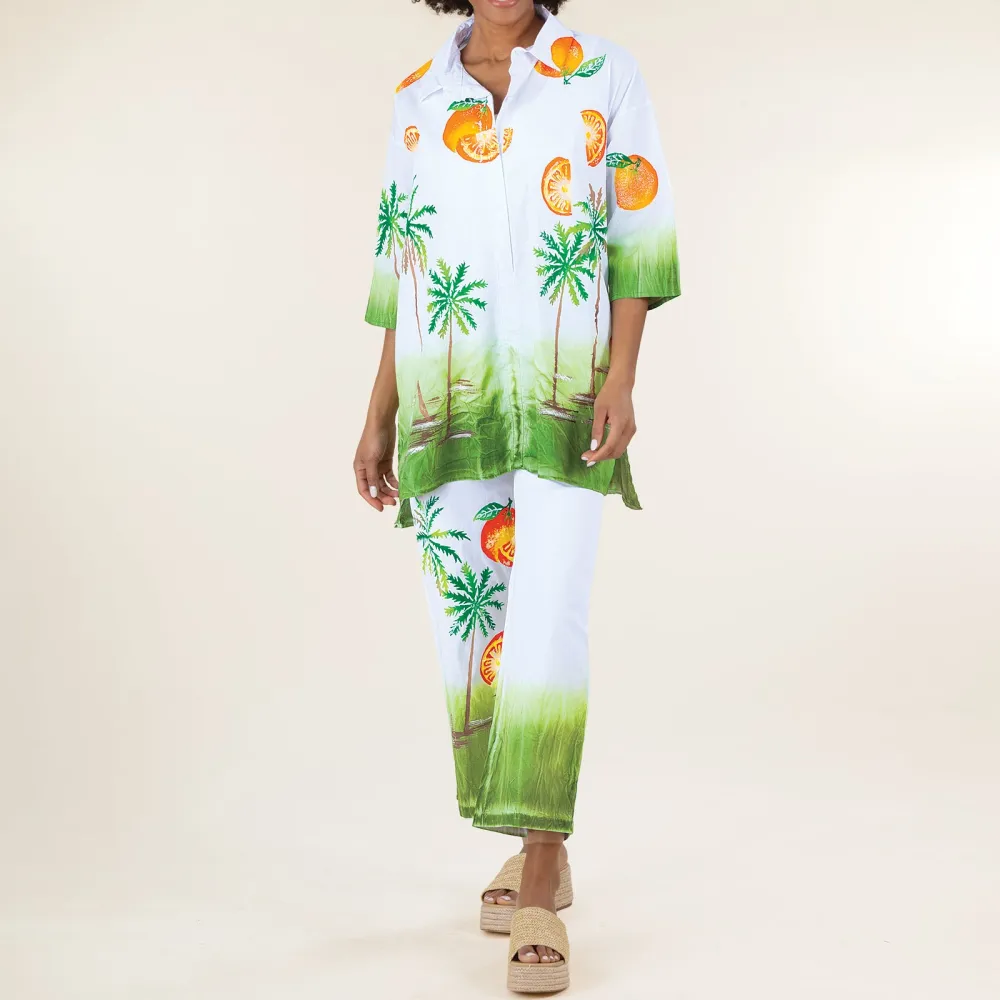Hand-painted Party In The Palms Pants