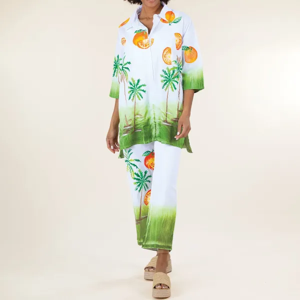 Hand-painted Party In The Palms Pants
