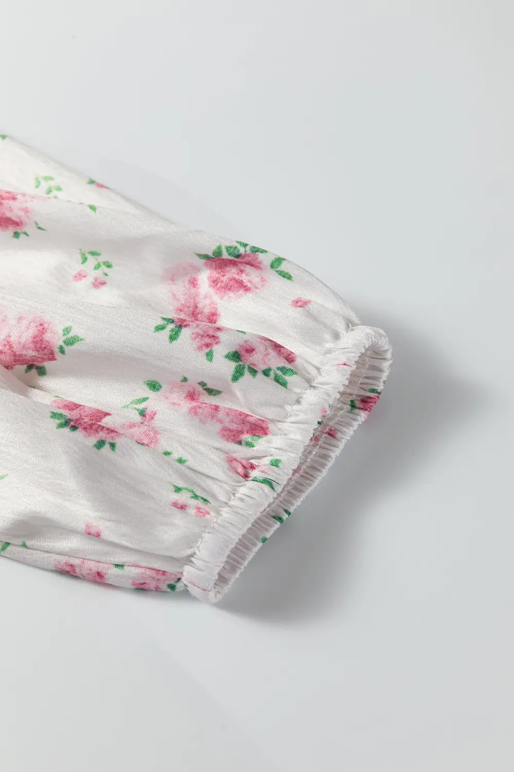 Smooth Finish Floral Printed Ruffle Mini Dress