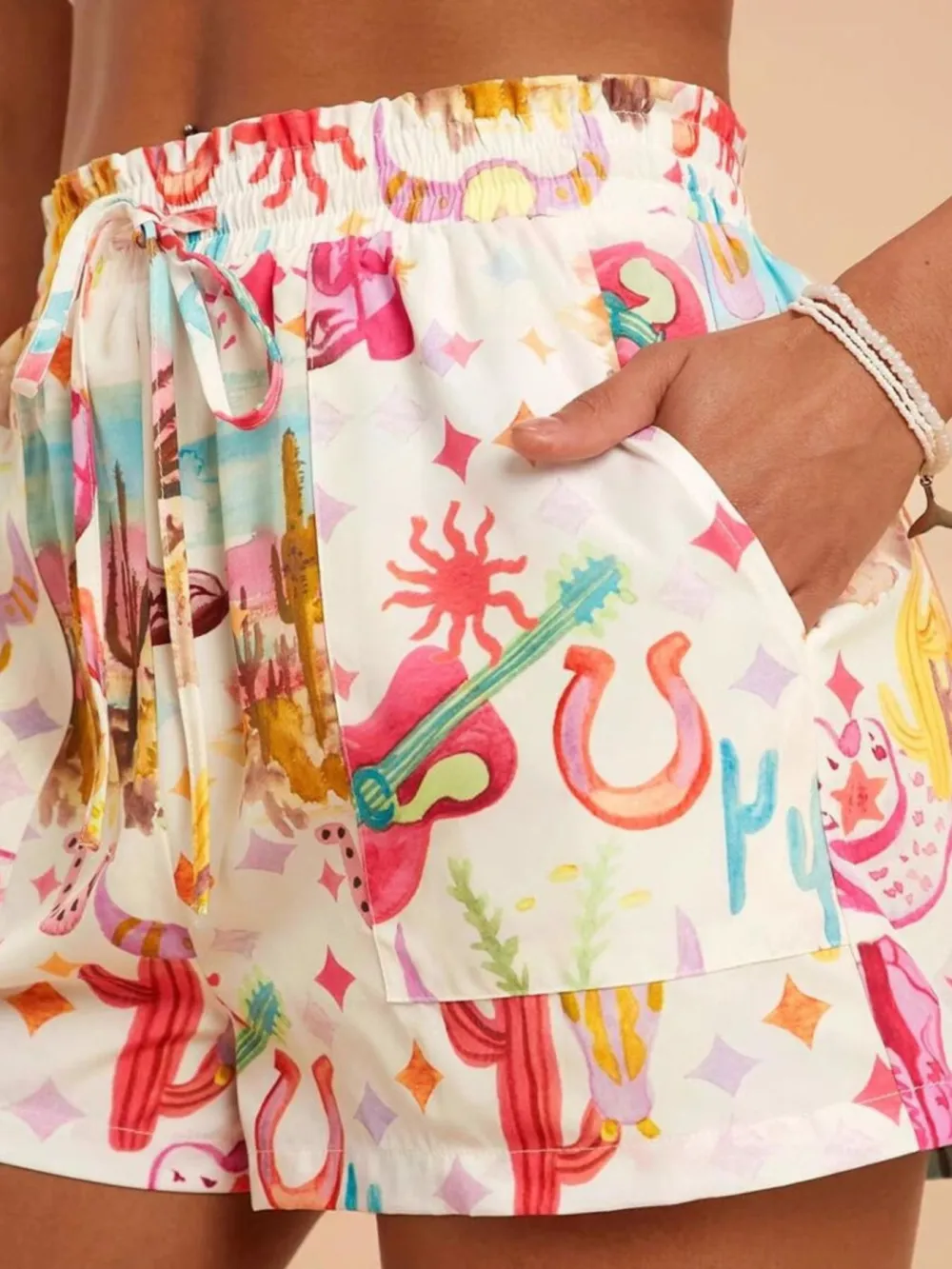 Weekend Drawstring Waist Shorts