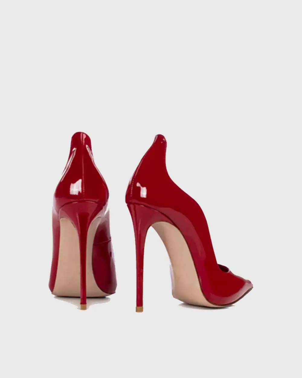 Patent Leather Pumps in Red