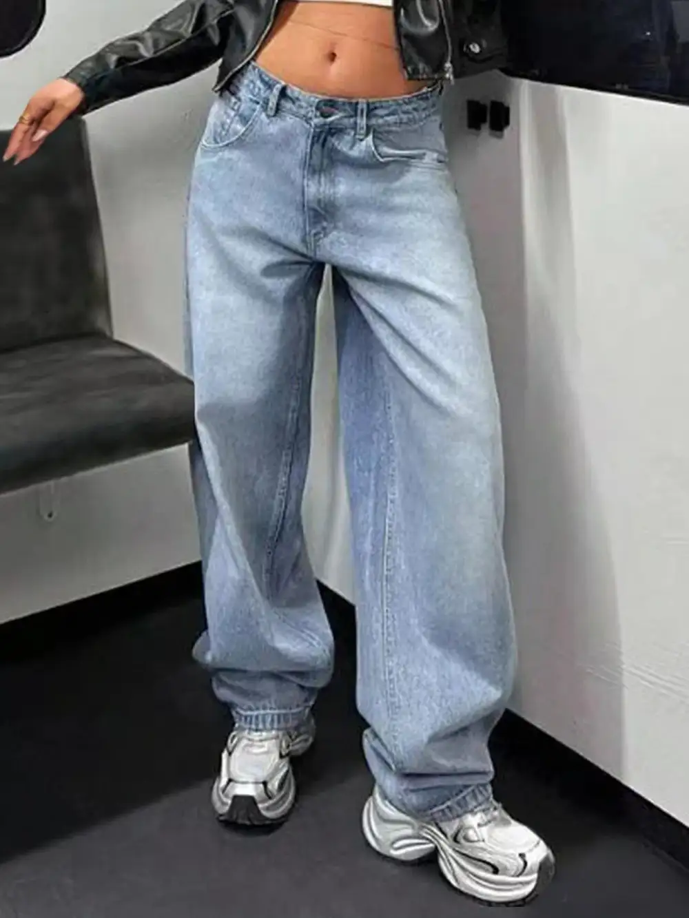 Soft Touch Wide Leg Denim Jeans