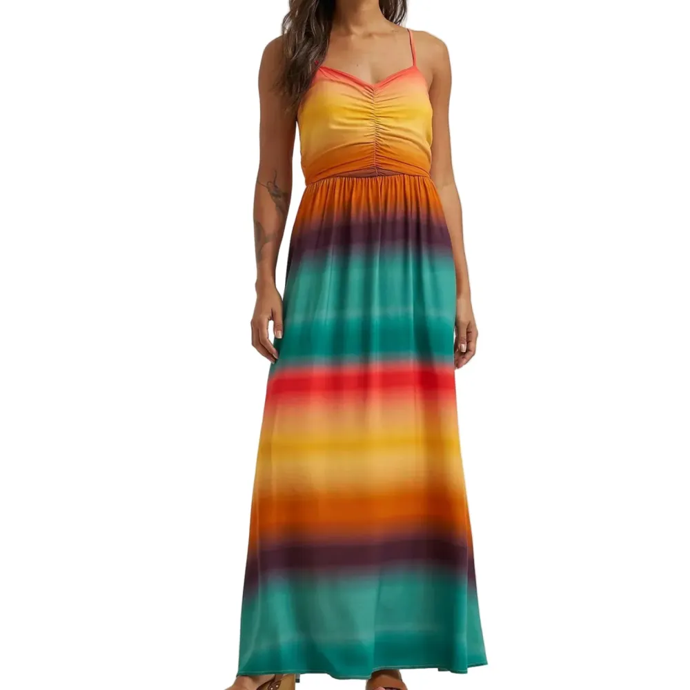 Rayon Sleeveless Maxi Dress