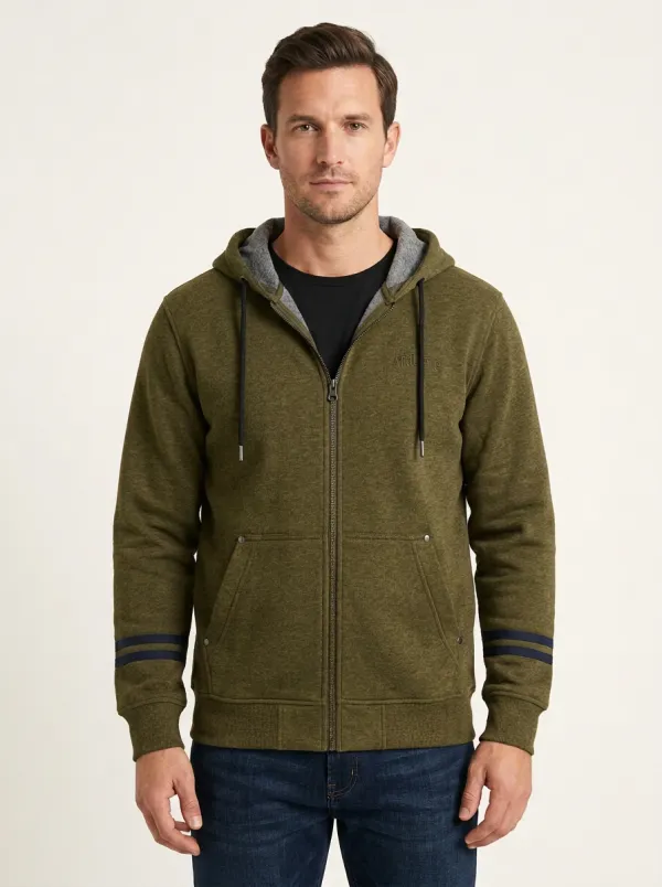 Active Embroidered Zip-Up Active Look Men's Sport Jacket