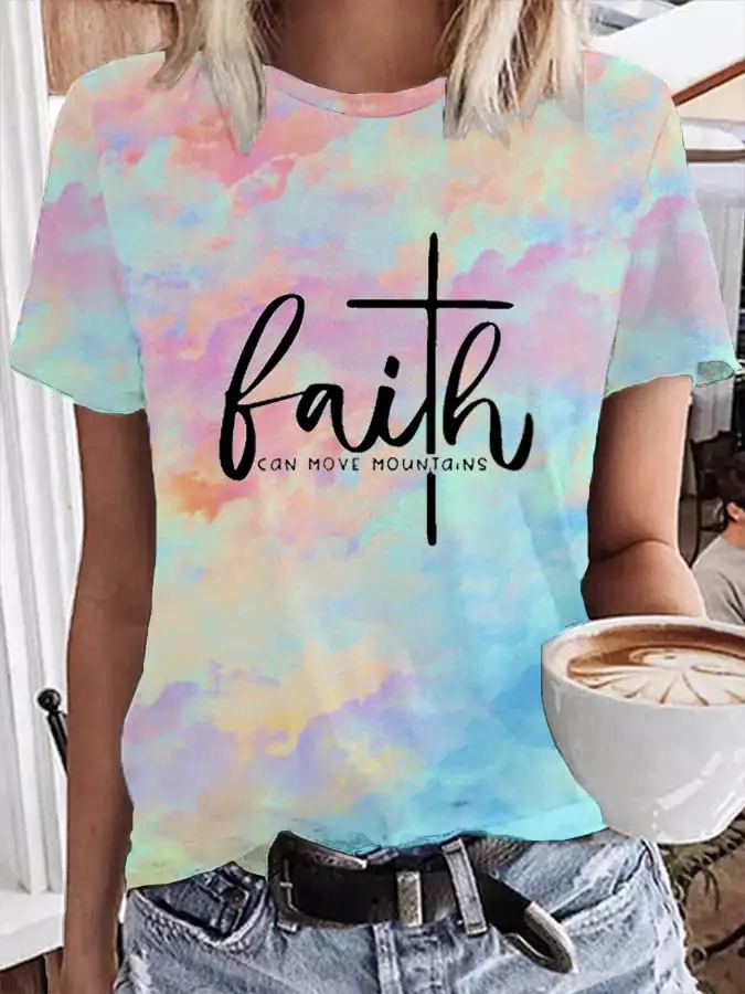 Women's Faith Can Move Mountains T-shirts