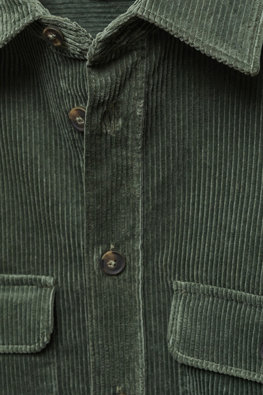 Corduroy Pockets Overshirt