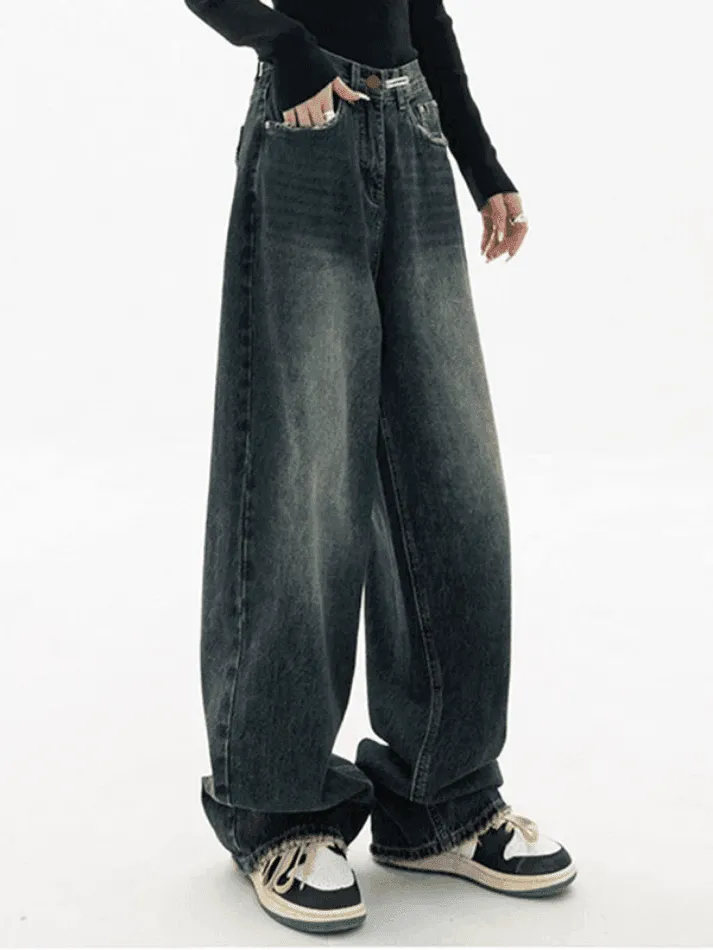 Washed Vintage Baggy Boyfriend Jeans