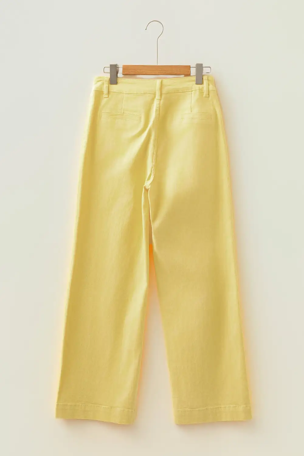 Patch Pocket Solid Scalloped Shift Jeans