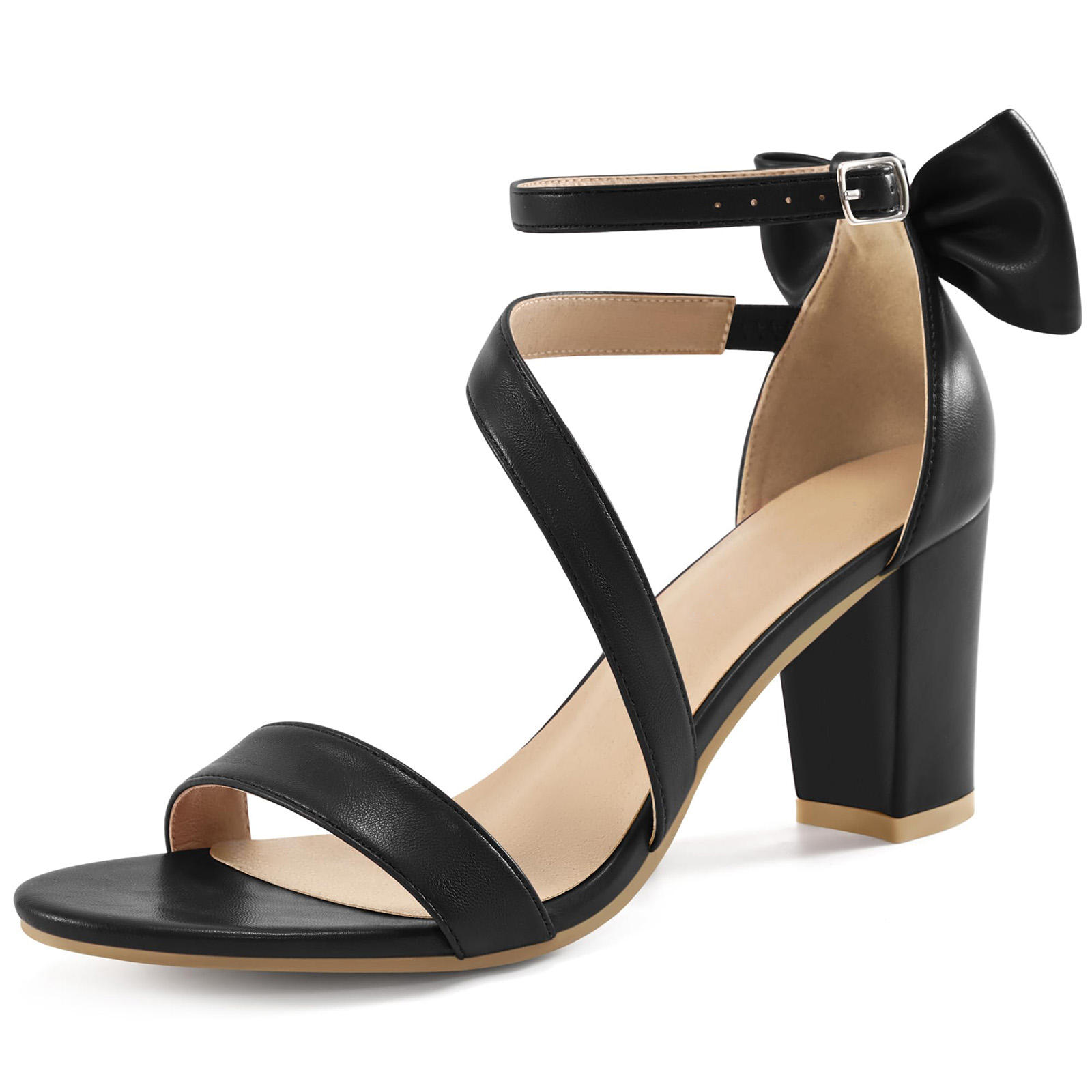Alessia Bow Chunky Heel Sandals