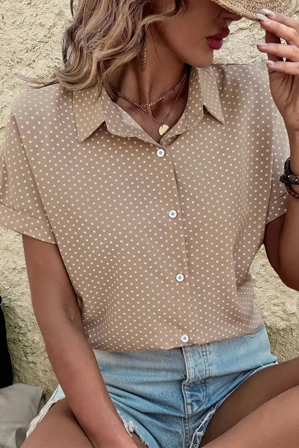 Relaxed Short Sleeve Printed Casual Shirt