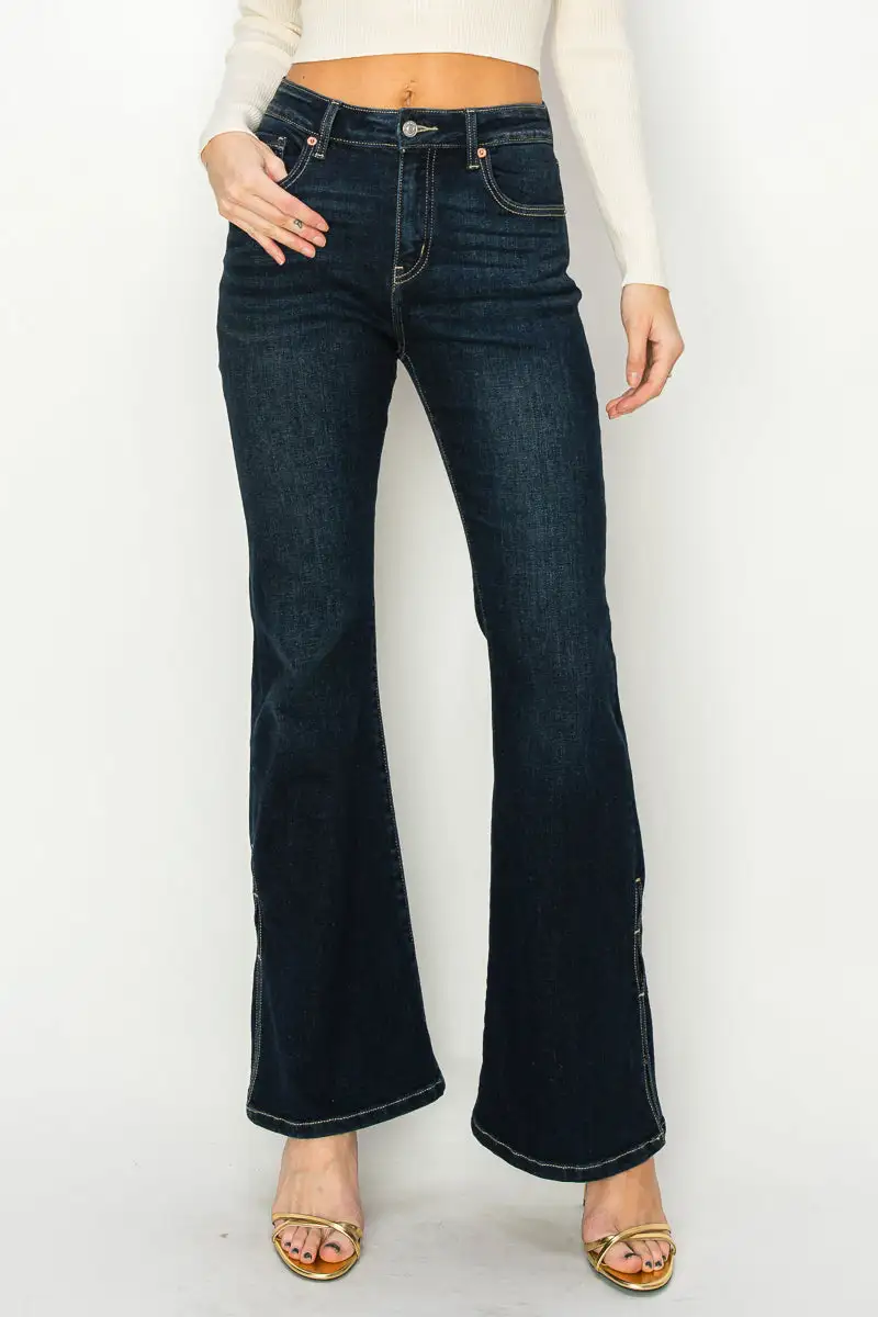 Everyday High Rise Flare Relaxed Denim Jeans