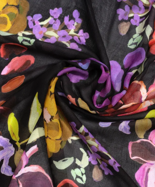 Casual Style Floral  Print Wrap