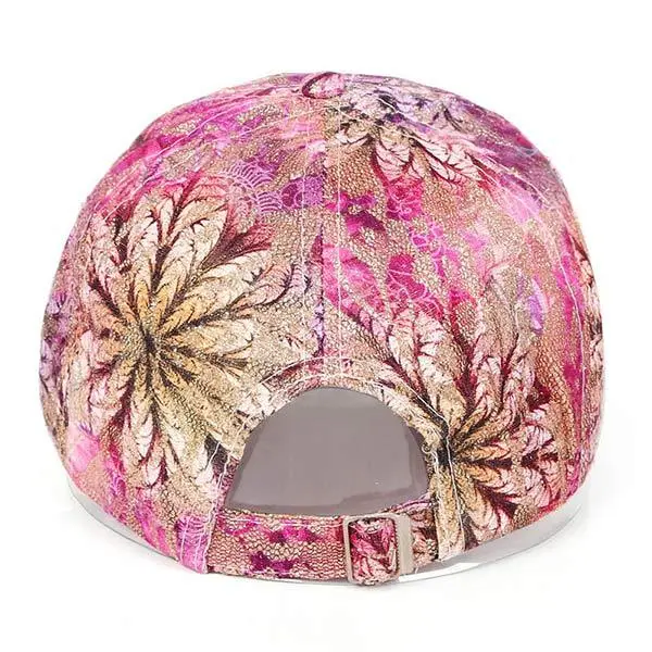 Women'S Colorful Rhinestone Print Floral Baseball Cap 64634191C