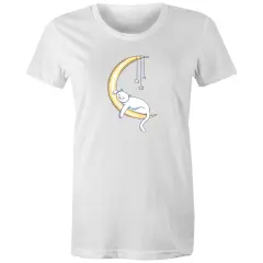 Cat Sleeping on Moon T-Shirt