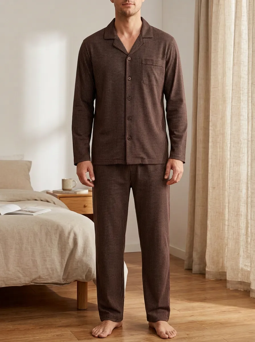 Classic Striped Men's Pajama Set
