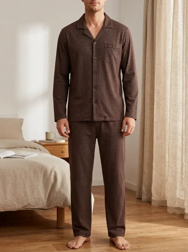Classic Striped Men's Pajama Set
