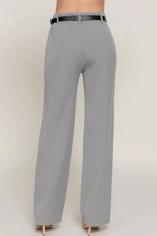 Classic Everyday Belted Pants