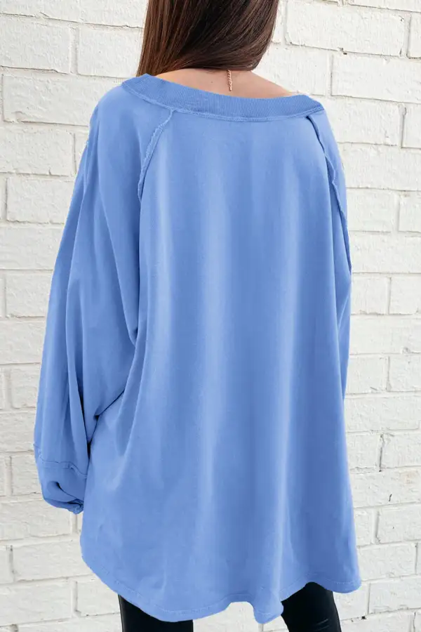 Everyday Relaxed Patchwork Sweatshirt