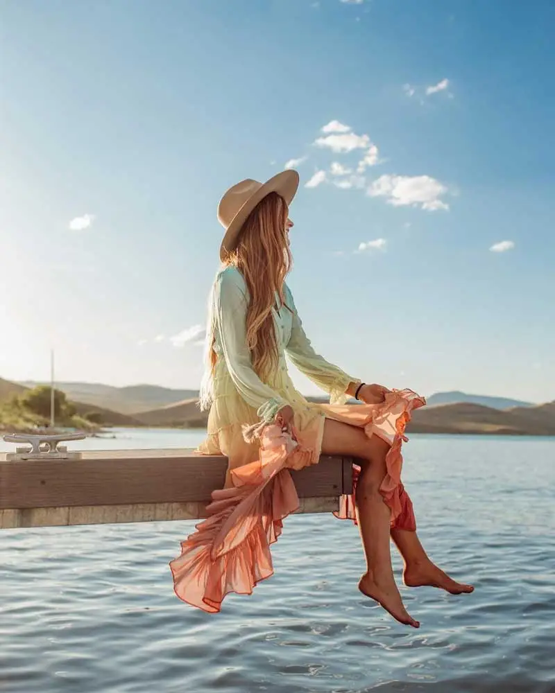 Summer Rainbow High Low Maxi Dress