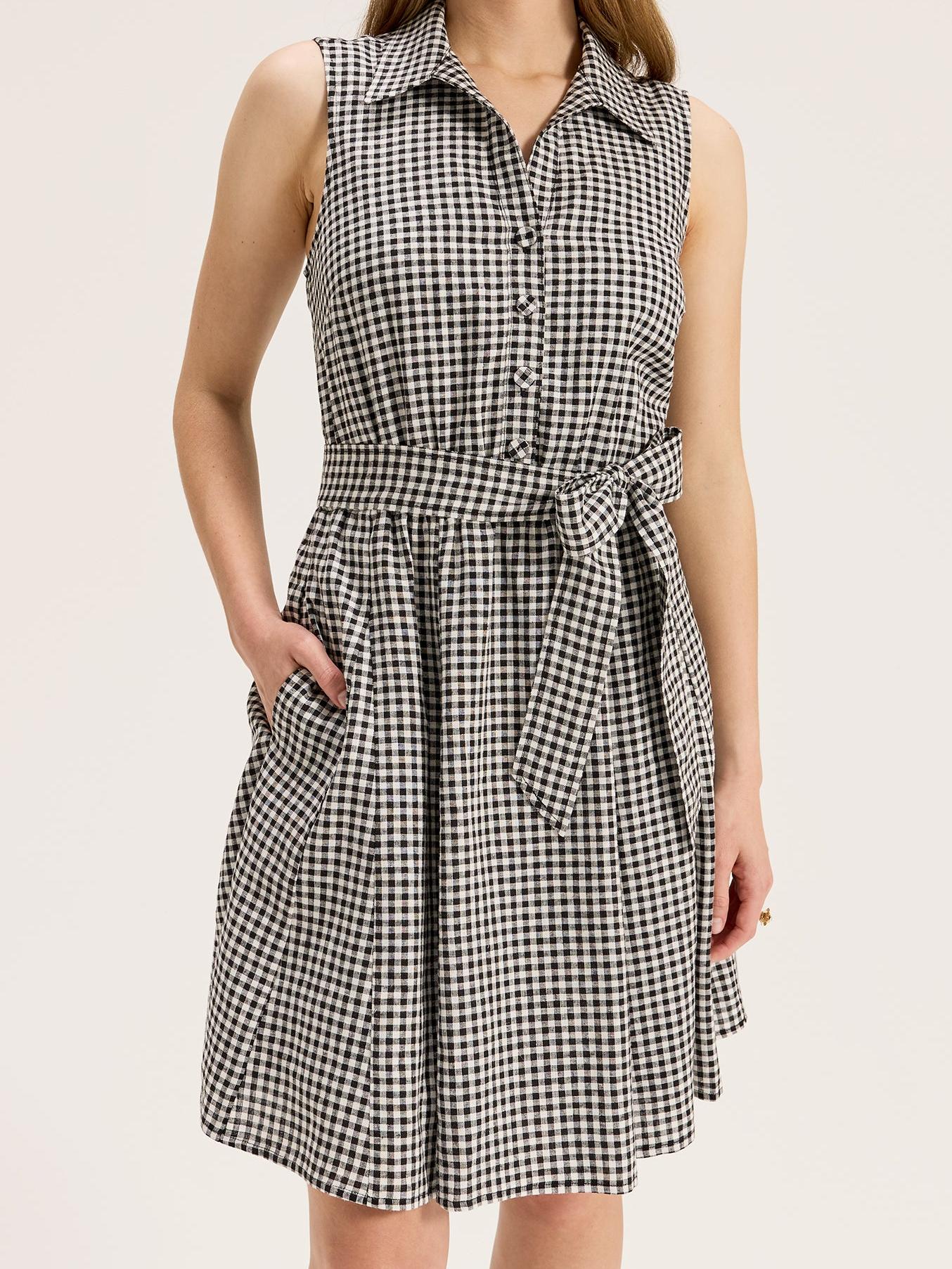 Courtside Check Mini Dress