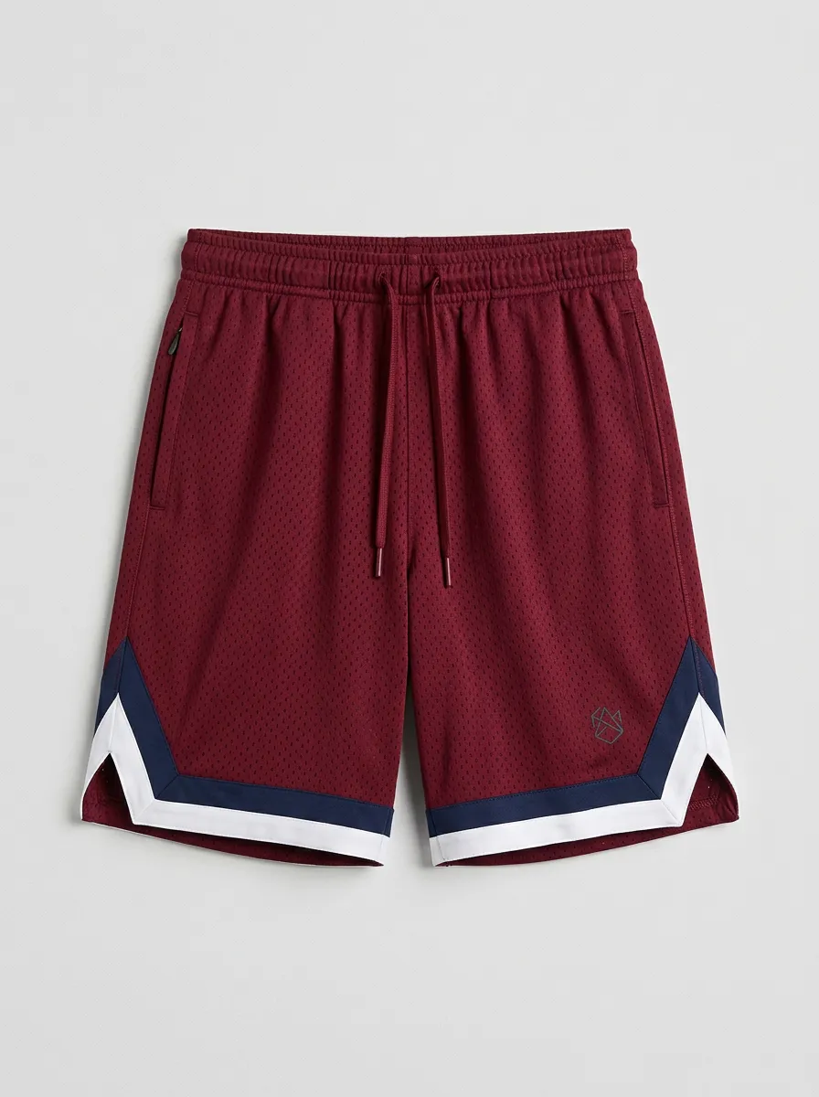 Urban Geometric Pattern Fit Men's Basketball Shorts