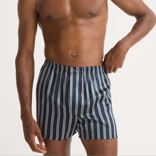 Lightweight Silk Stripe Boxers