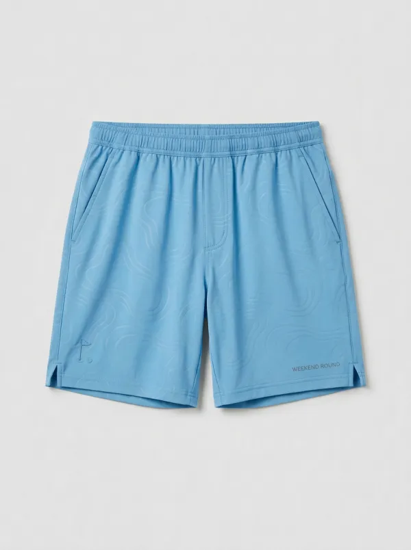 Topographic Golf Athletic Shorts