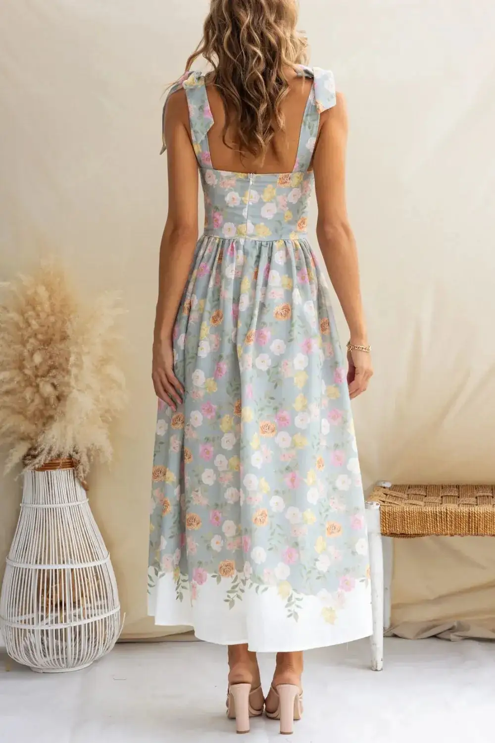 Sleeveless Printed Midi Dress