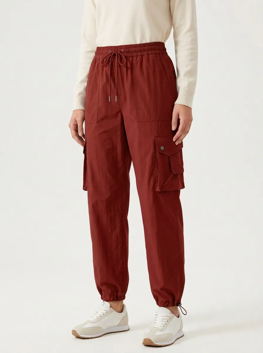 Women's Minimal Multi-Pocket Cargo Cargo Work Pants