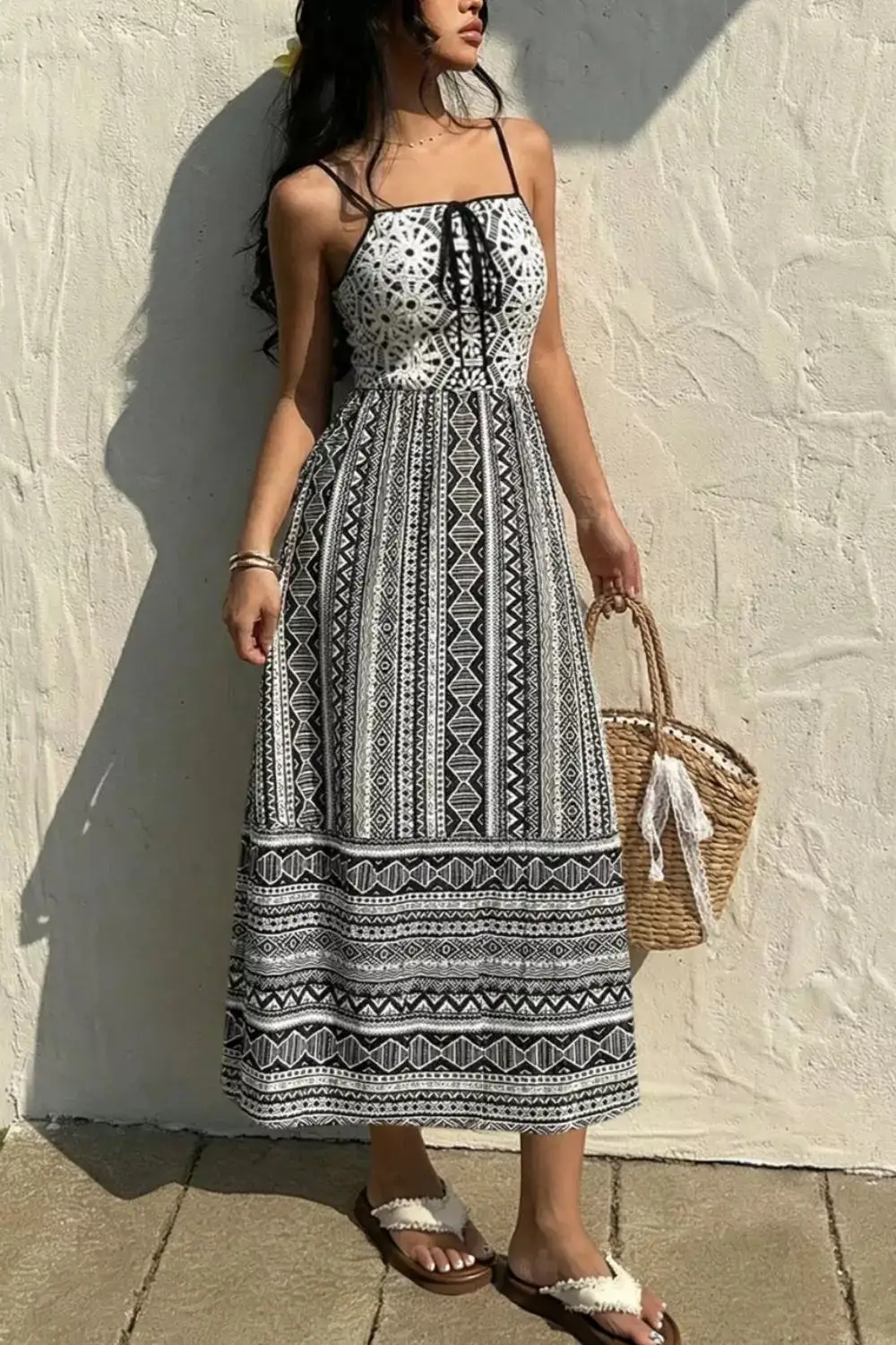 Square Neck Dress Casual